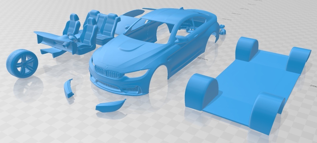 Datei 3D M4 Printable Car・Modell für 3D-Druck zum herunterladen・Cults